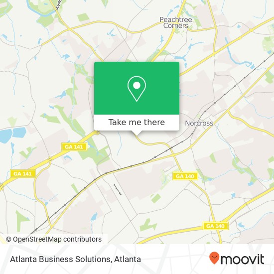 Mapa de Atlanta Business Solutions