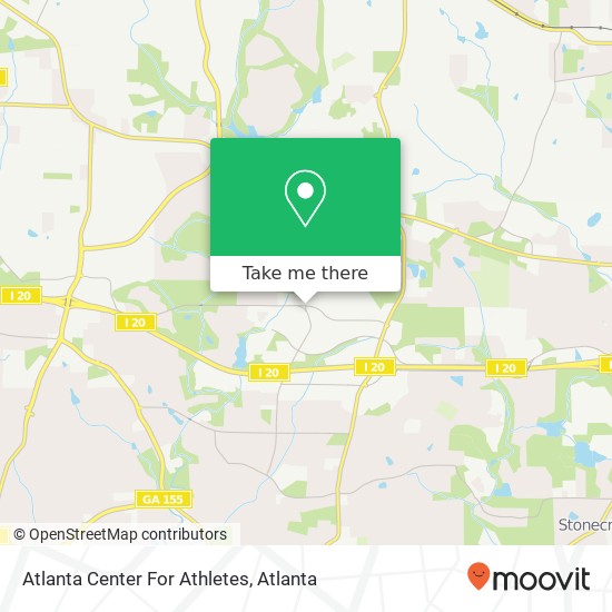 Atlanta Center For Athletes map
