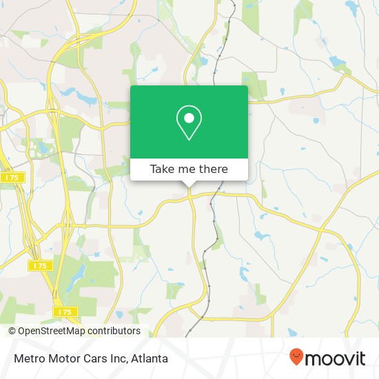Metro Motor Cars Inc map