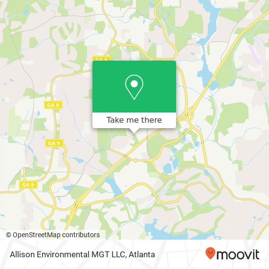 Allison Environmental MGT LLC map