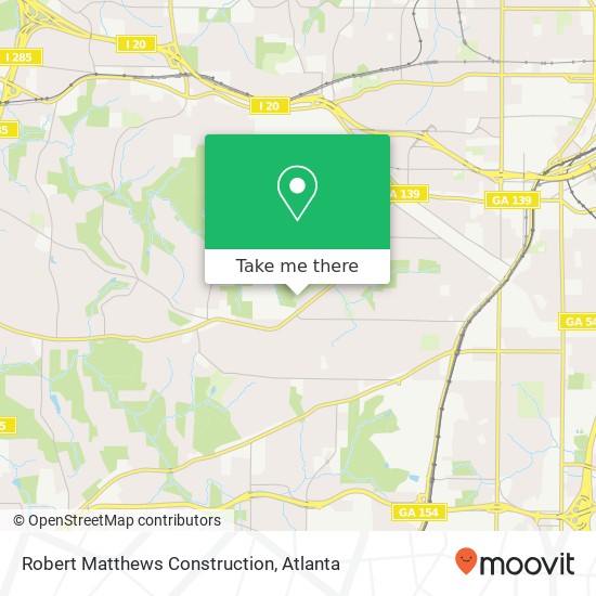 Mapa de Robert Matthews Construction