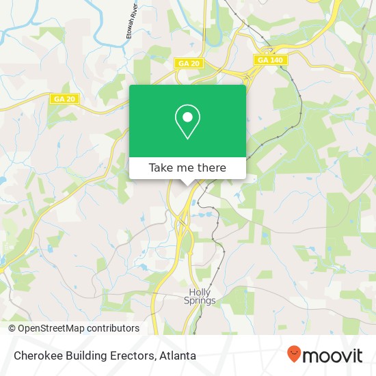 Mapa de Cherokee Building Erectors