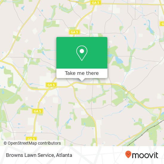 Browns Lawn Service map