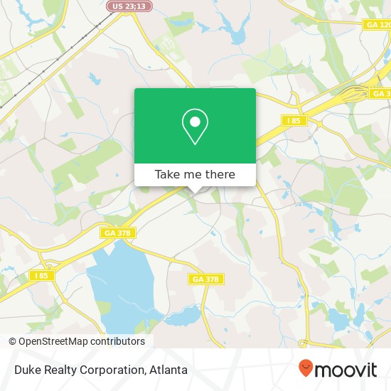 Mapa de Duke Realty Corporation