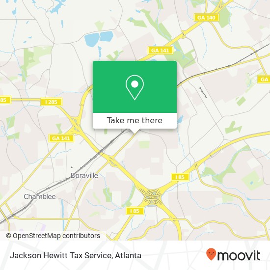 Jackson Hewitt Tax Service map