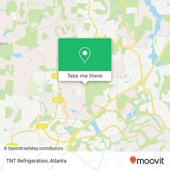 TNT Refrigeration map