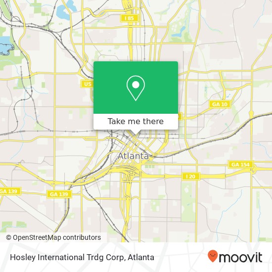 Hosley International Trdg Corp map