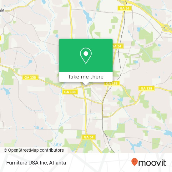 Furniture USA Inc map