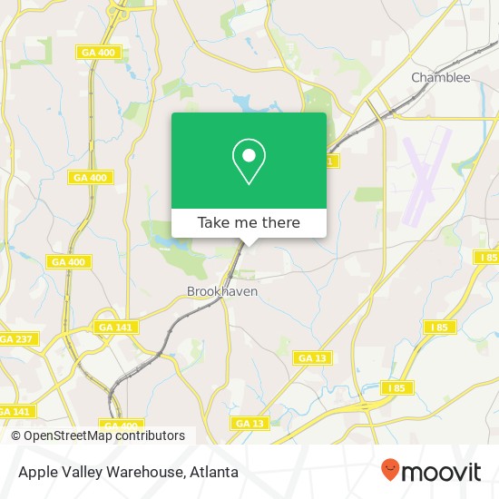 Mapa de Apple Valley Warehouse