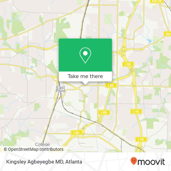 Kingsley Agbeyegbe MD map