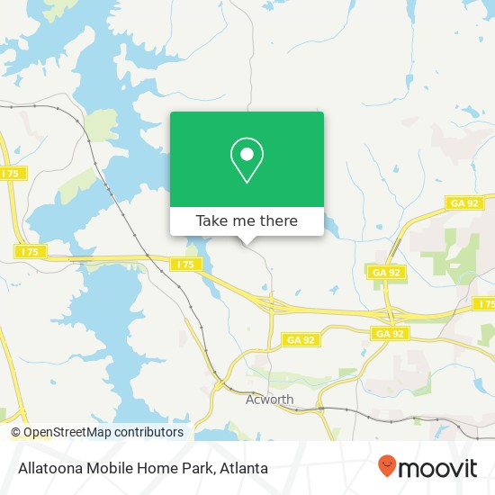 Allatoona Mobile Home Park map