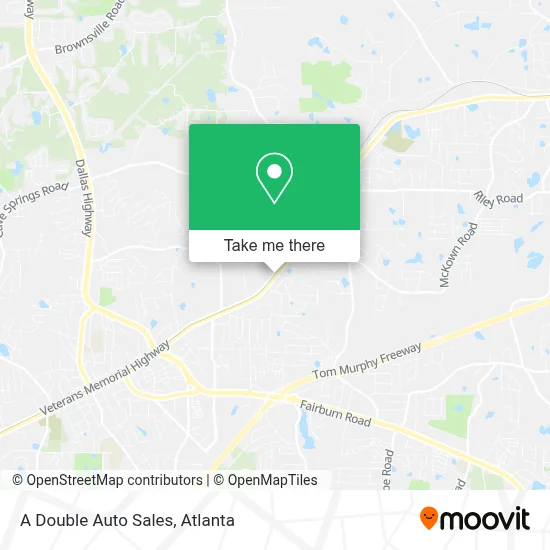 A Double Auto Sales map