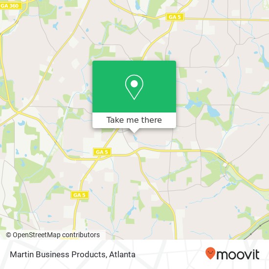 Martin Business Products map