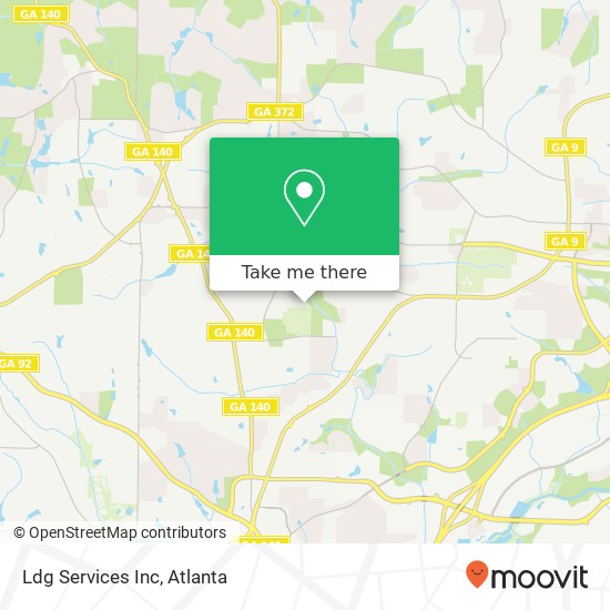 Ldg Services Inc map