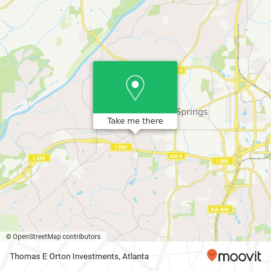 Thomas E Orton Investments map