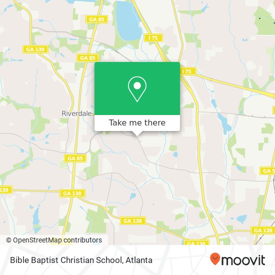 Mapa de Bible Baptist Christian School