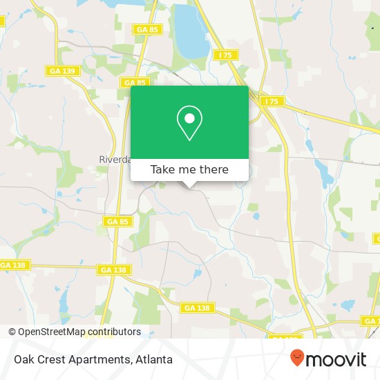 Mapa de Oak Crest Apartments
