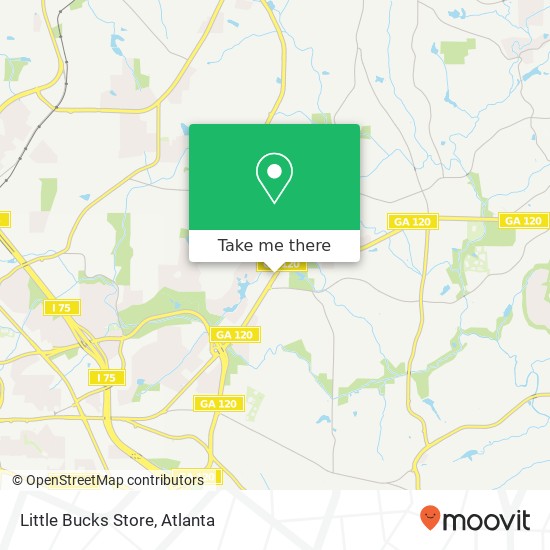 Little Bucks Store map