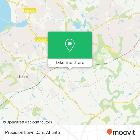 Precision Lawn Care map