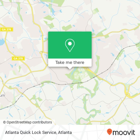 Mapa de Atlanta Quick Lock Service