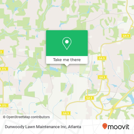 Mapa de Dunwoody Lawn Maintenance Inc