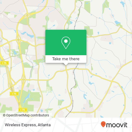 Wireless Express map