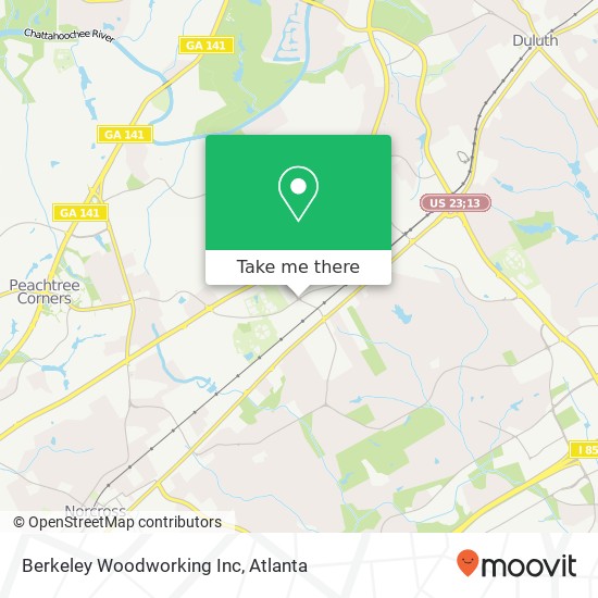 Mapa de Berkeley Woodworking Inc