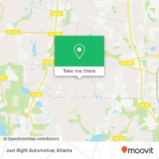 Mapa de Just Right Automotive