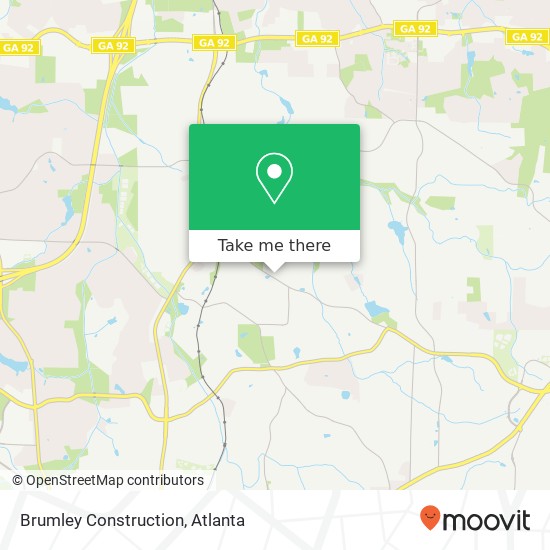 Brumley Construction map
