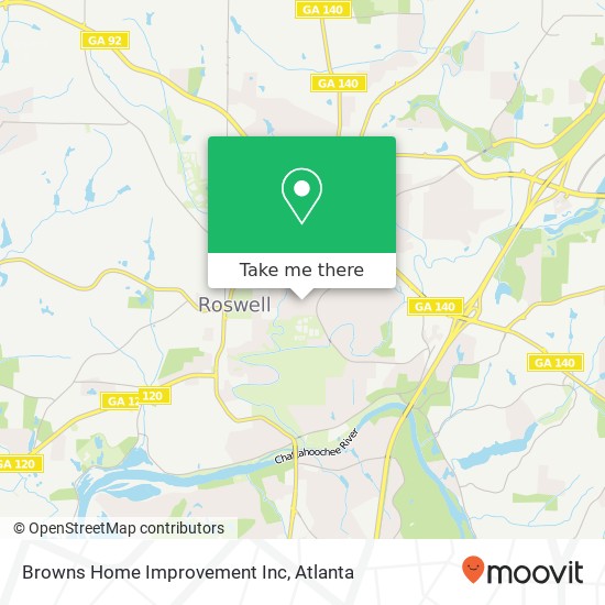 Mapa de Browns Home Improvement Inc