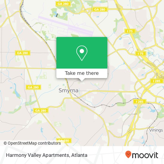 Harmony Valley Apartments map