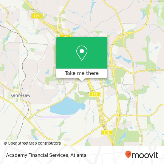 Academy Financial Services map