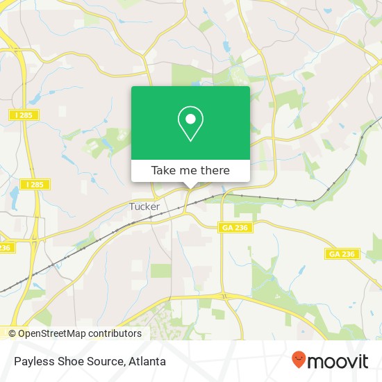 Mapa de Payless Shoe Source