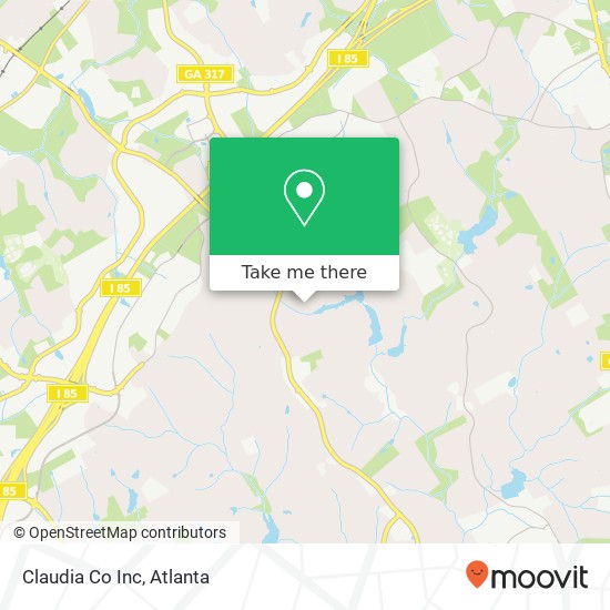 Claudia Co Inc map