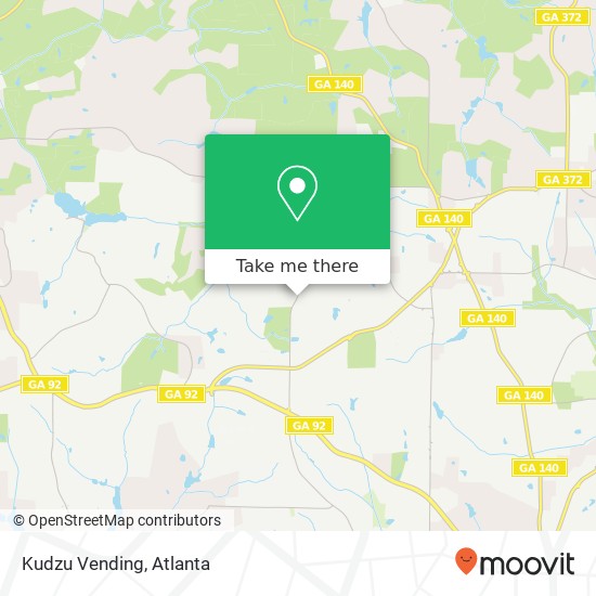 Kudzu Vending map