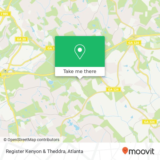 Register Kenyon & Theddra map
