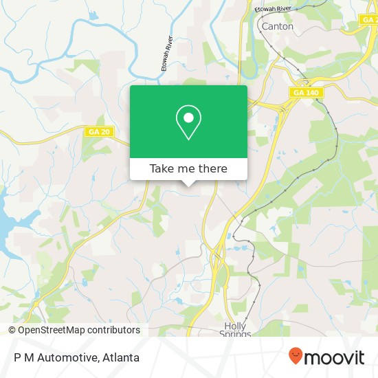 P M Automotive map