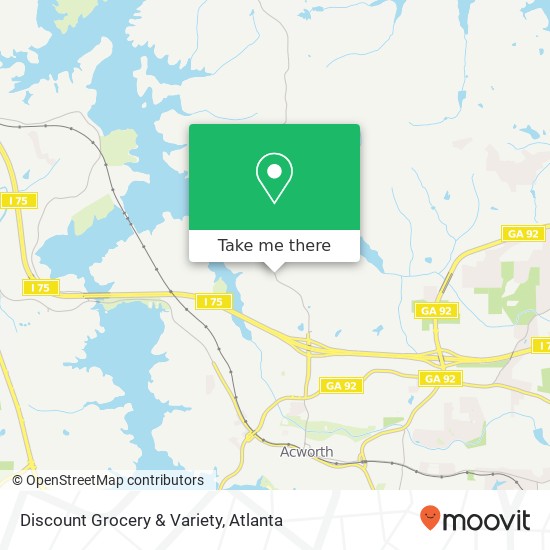Mapa de Discount Grocery & Variety