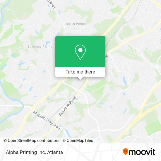 Mapa de Alpha Printing Inc