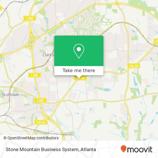 Mapa de Stone Mountain Business System