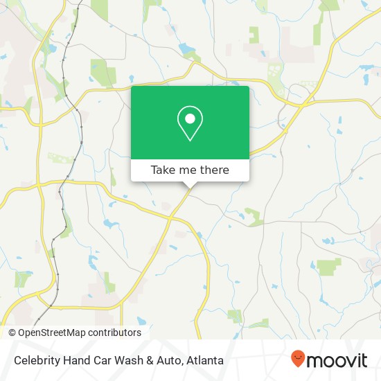 Mapa de Celebrity Hand Car Wash & Auto