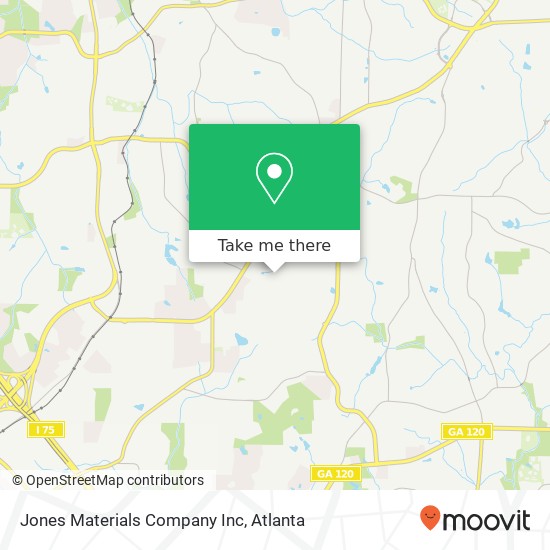 Jones Materials Company Inc map