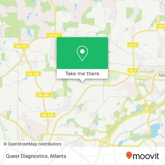 Mapa de Quest Diagnostics