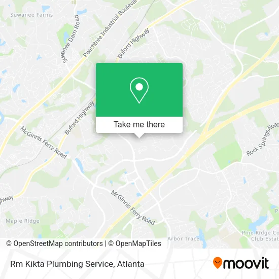 Rm Kikta Plumbing Service map