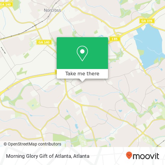 Morning Glory Gift of Atlanta map