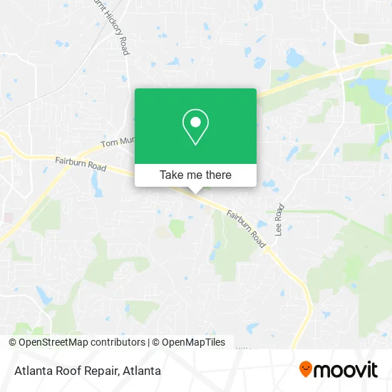 Atlanta Roof Repair map