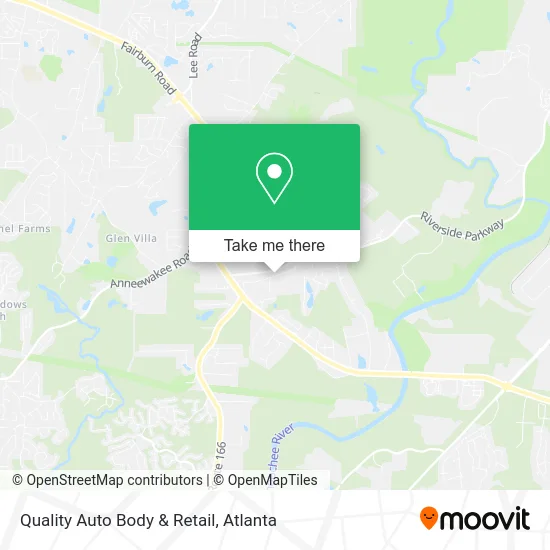 Quality Auto Body & Retail map