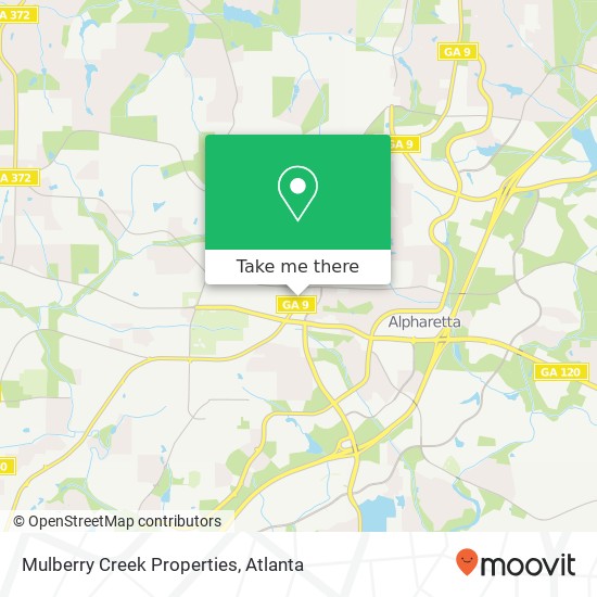 Mulberry Creek Properties map