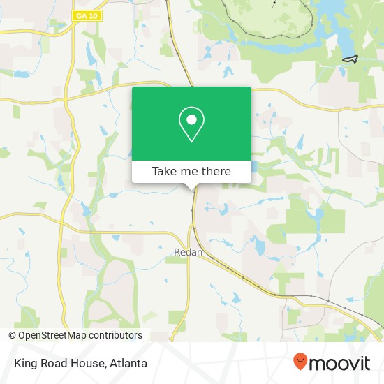 King Road House map