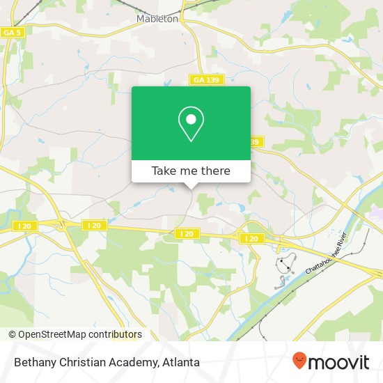 Mapa de Bethany Christian Academy